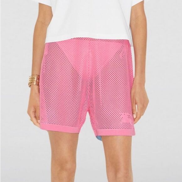 Burberry Pink Mesh Shorts Size Large - Picture 1 of 9